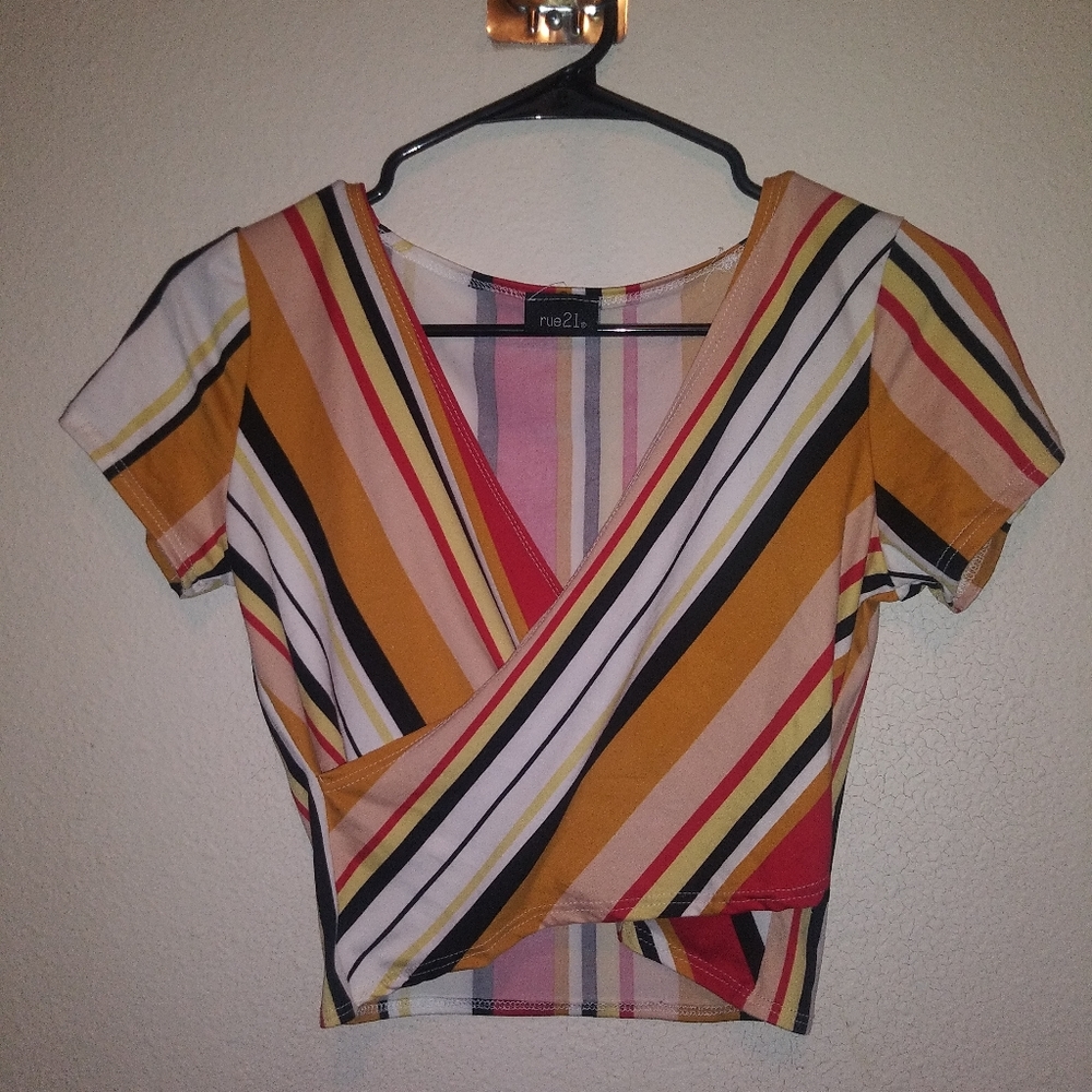 A stripped crop top